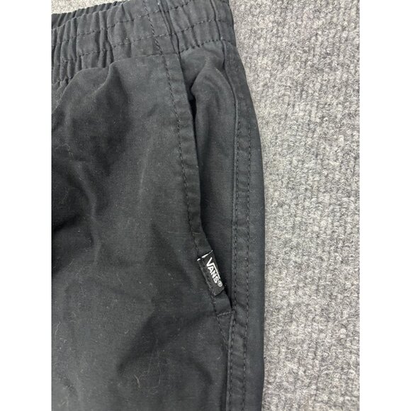 Vans Pants Mens Medium Black Elastic Waist Chino Drawstring Skate Casual - Picture 2 of 9